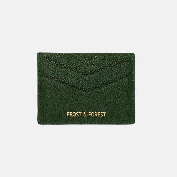 Soft Leather Cardholder, Forest Green - Frost & Forest